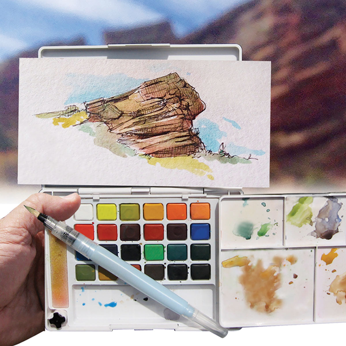 Sakura Koi Water Colors Pocket Field Sketch Box 18 set