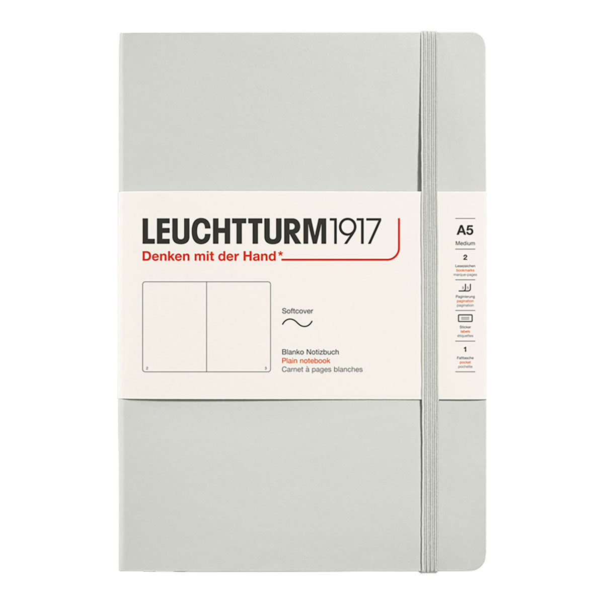 Leuchtturm1917 Notebook A5 Soft Cover, Plain