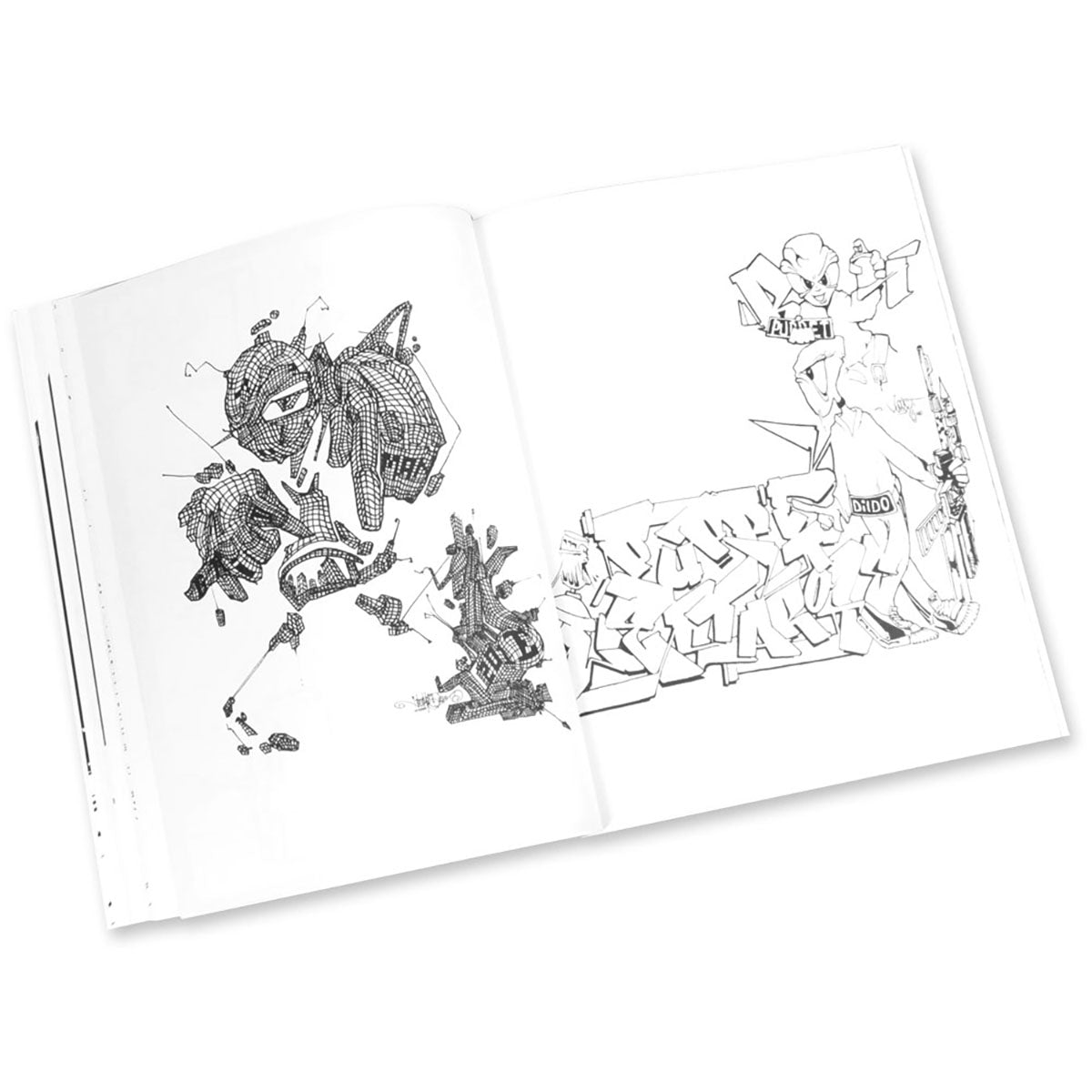 Graffiti Coloring Book #2, Characters