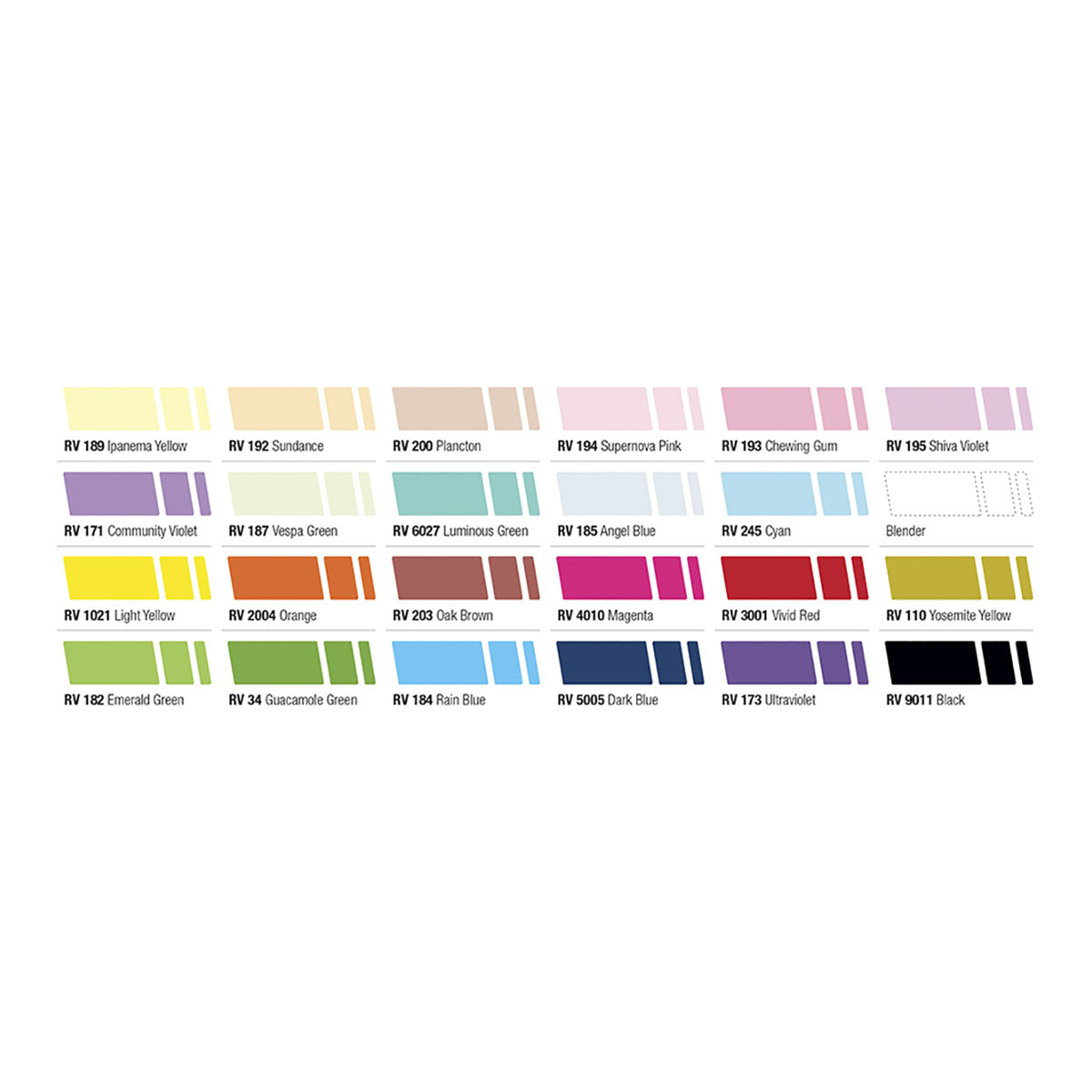 MTN 94 Graphic Marker 24-pack Pastel &amp; Basic Colors