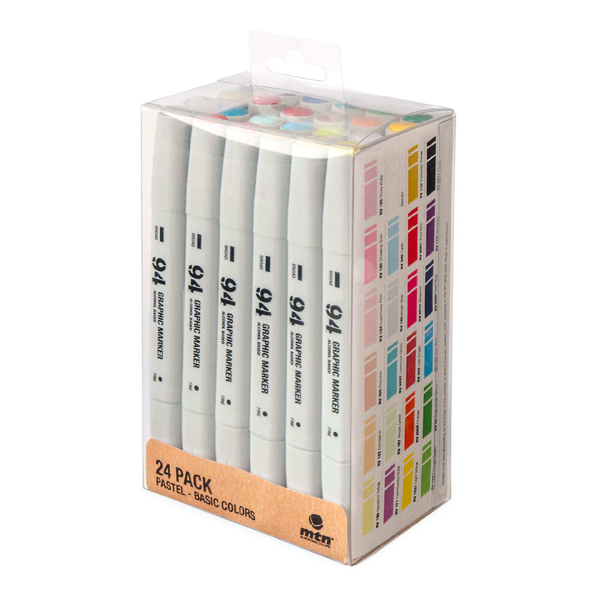 MTN 94 Graphic Marker 24-pack Pastel &amp; Basic Colors