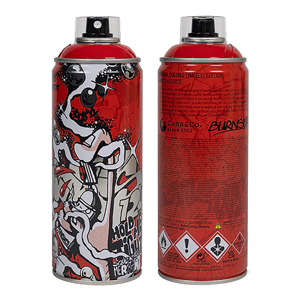 MTN Burns124 Limited Edition Spray Paint 400ml, Vivid Red