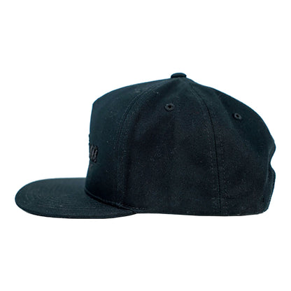 MTN Embroidery Black Snapback Cap