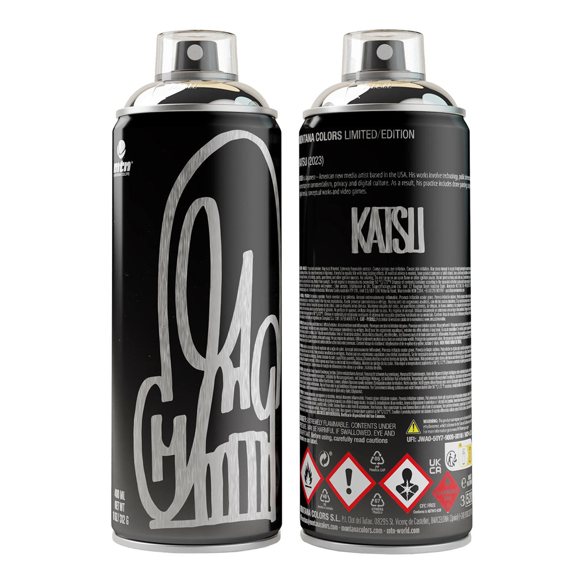 MTN Katsu Limited Edition Spray Paint 400ml, Chrome