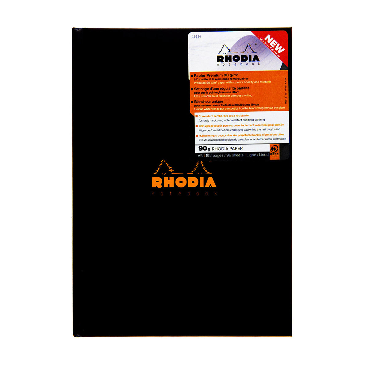 Rhodia Hardcover Notebook / Organizer A5, Ruled