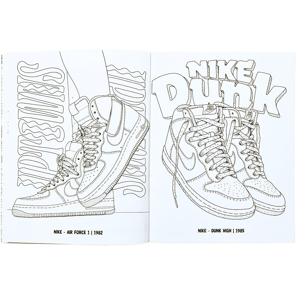 Sneaker Coloring Book