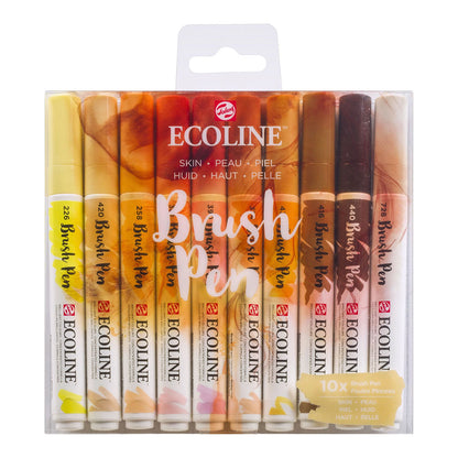 Talens Ecoline Brush Pen 10 set, Skin Colors