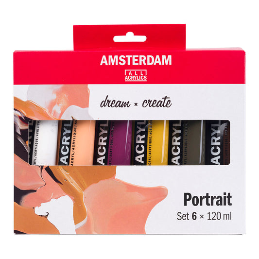 Amsterdam Standard Acrylic Paint 120 ml 6 Set Portrait