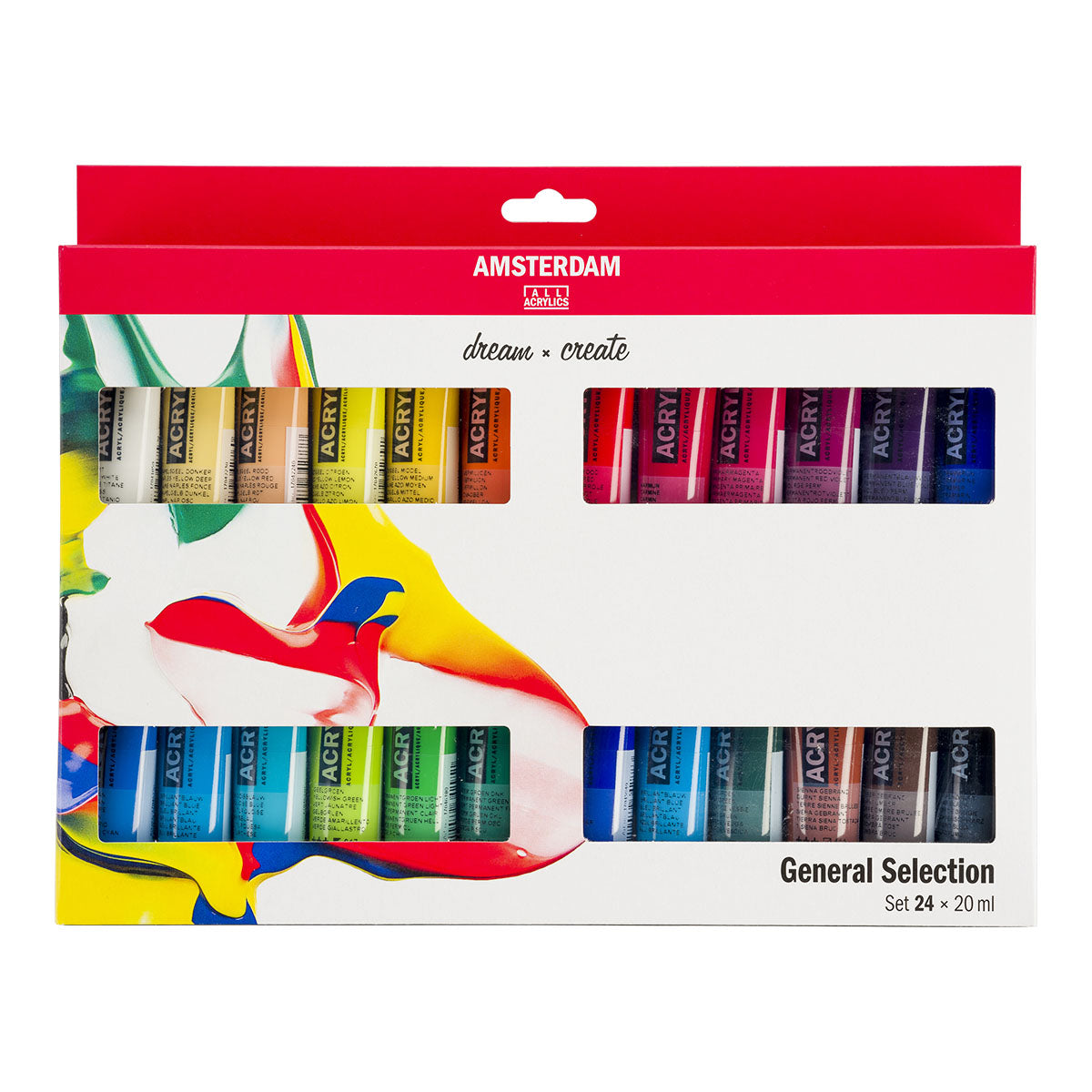 Amsterdam Standard Acrylic Paint 20 ml 24 Set General Selection