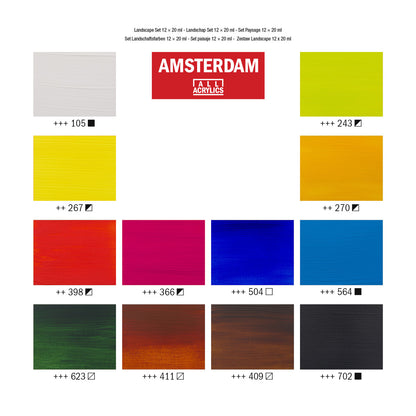 Amsterdam Standard Acrylic Paint 20 ml 6 Set Landscape