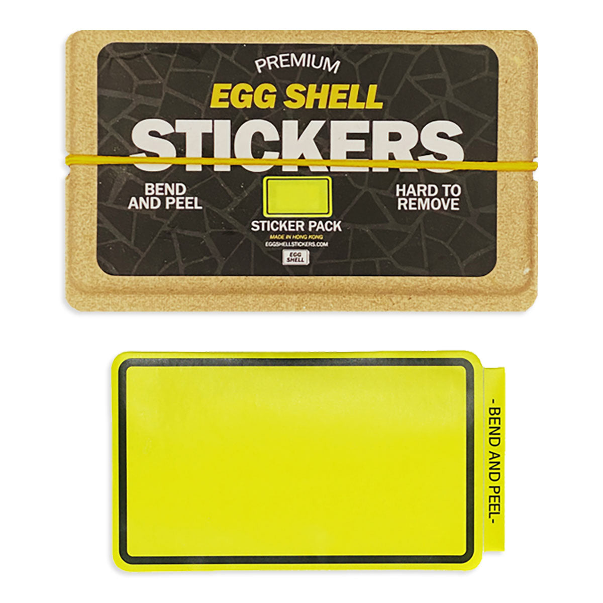 Egg Shell Stickers Yellow Line Border 80 pcs