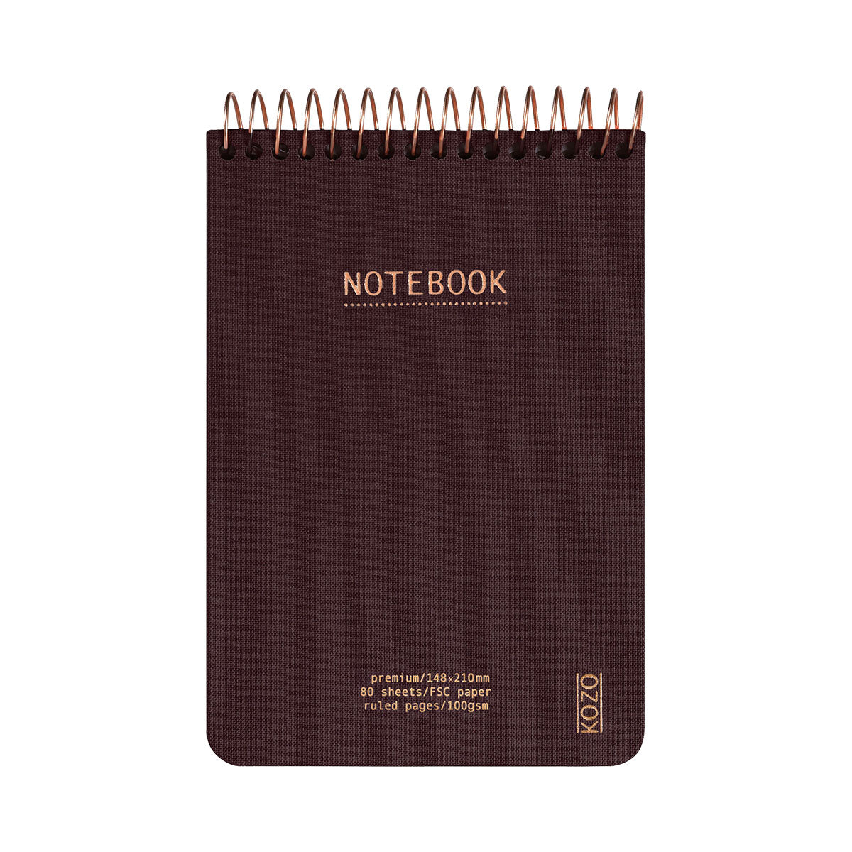 Kozo Premium A6 Notebook Ruled 160 Pages