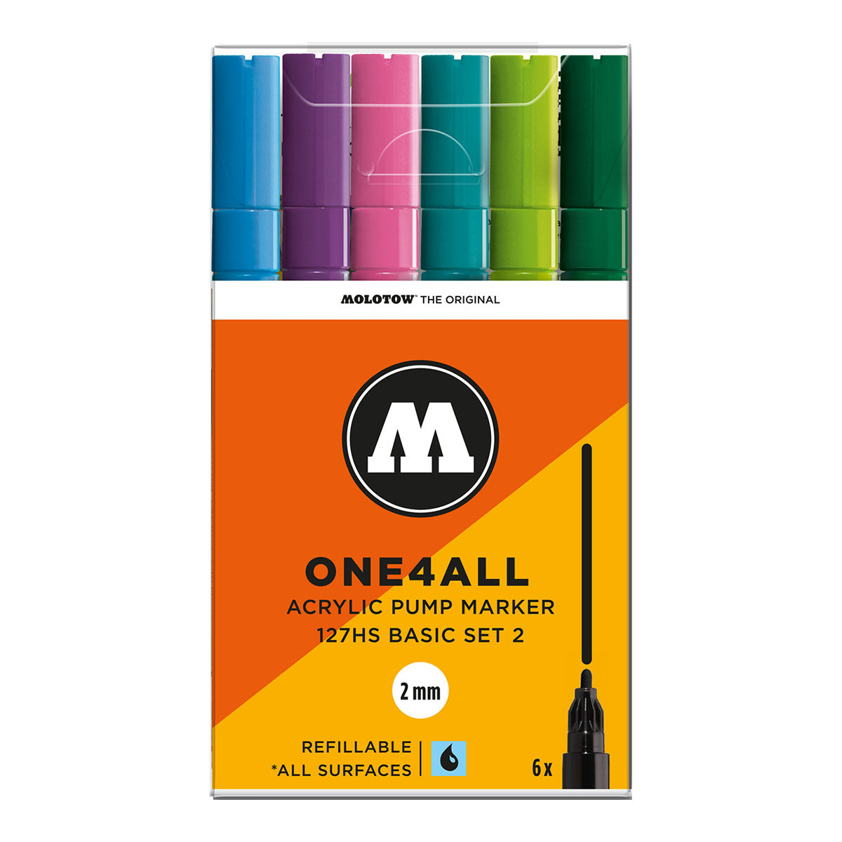 Molotow ONE4ALL 127HS 6set Basic 2