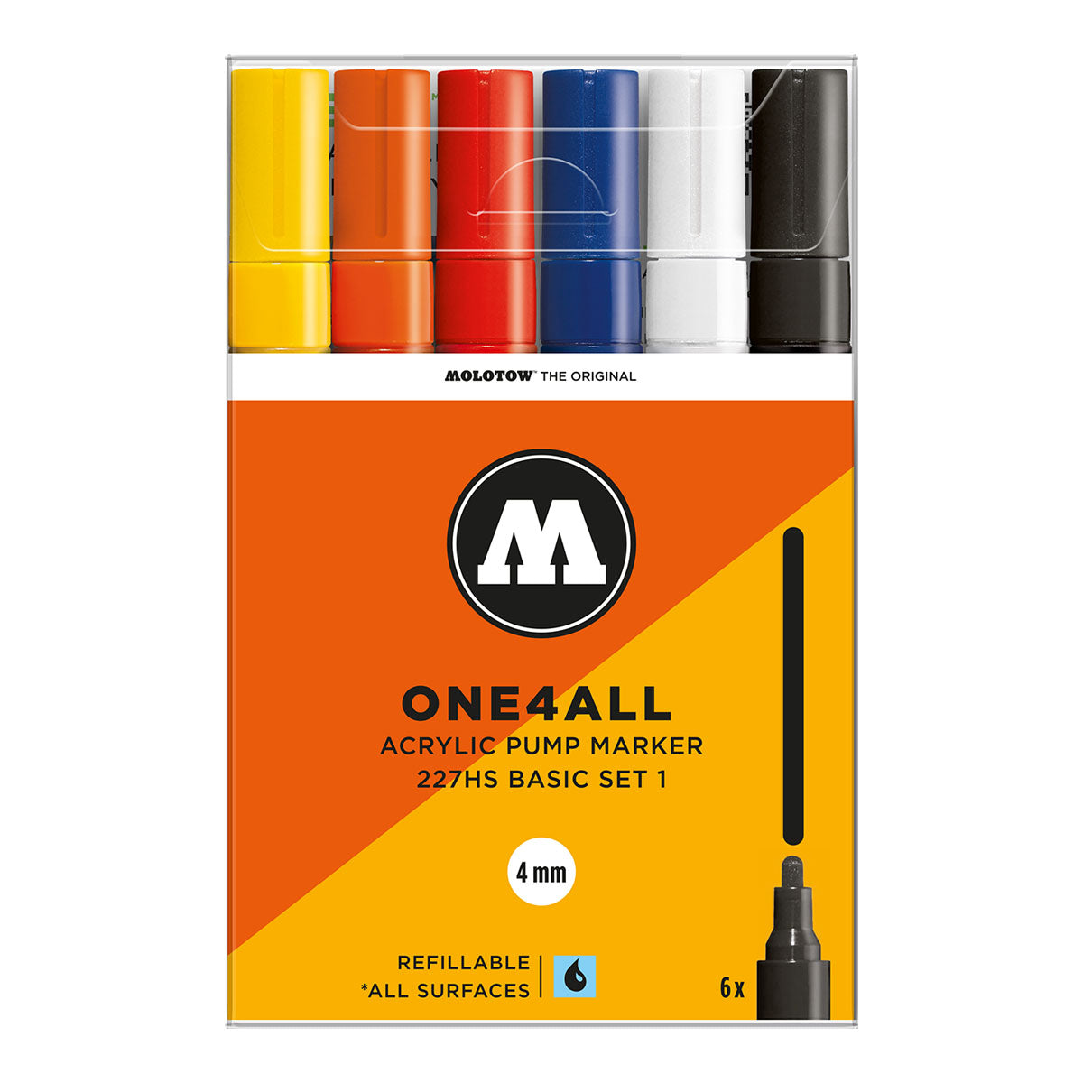 Molotow ONE4ALL 227HS 6set Basic 1