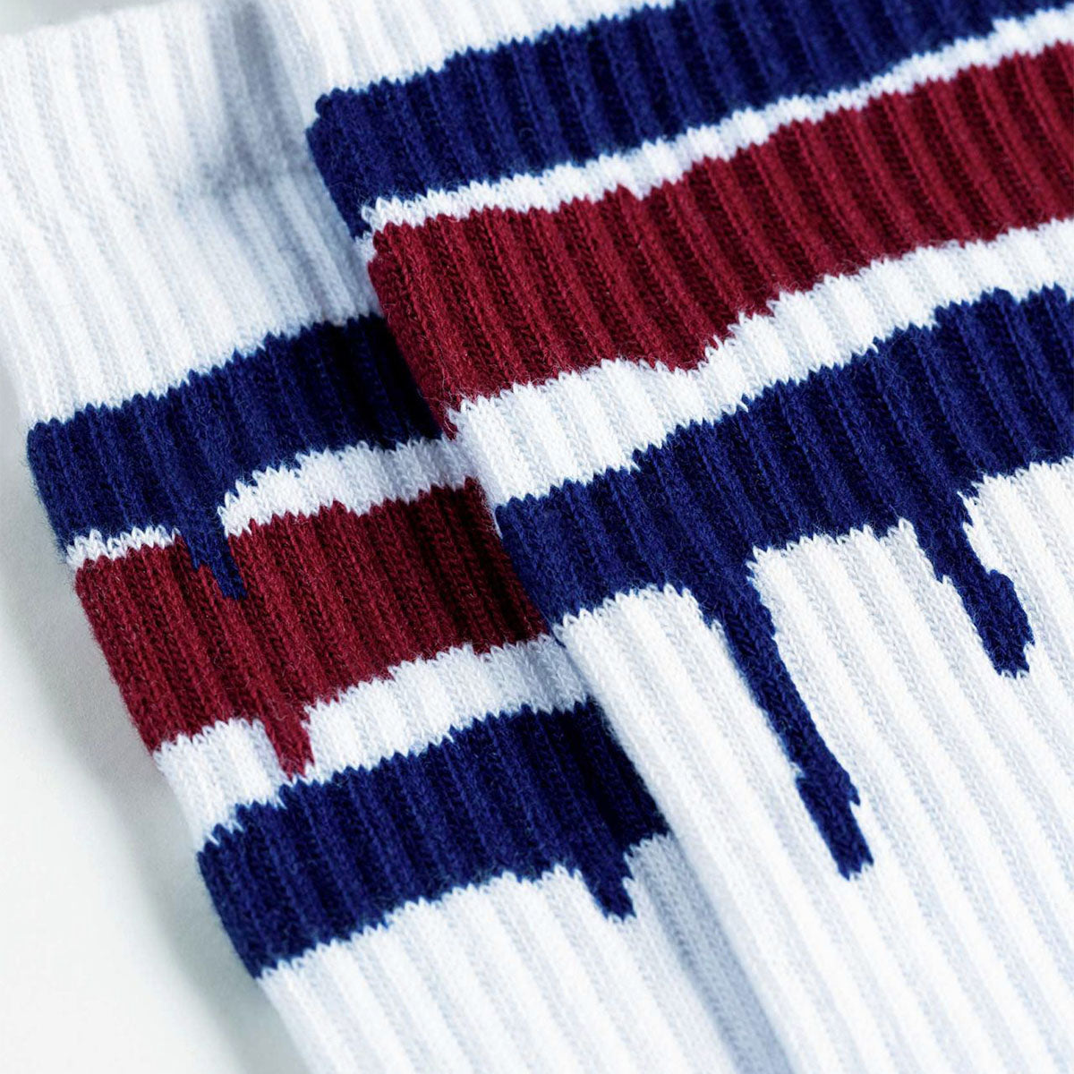 Montana Cans Socks Stripes White