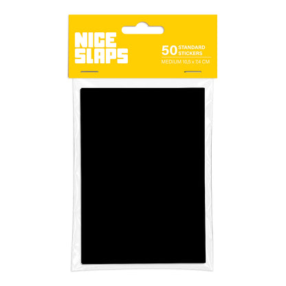 NICE SLAPS Standard Sticker Blanks Black, Medium 50pcs - image 1