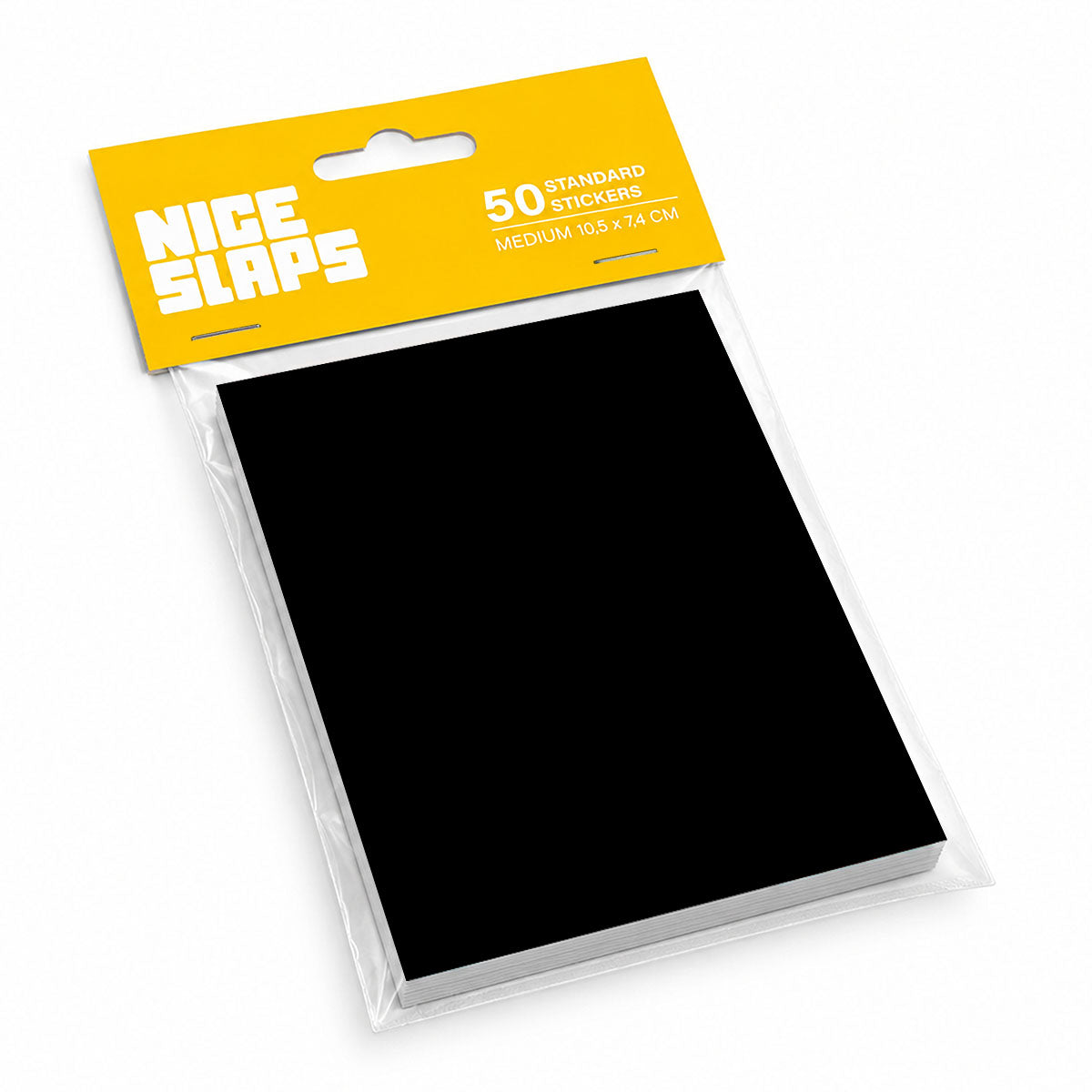 NICE SLAPS Standard Sticker Blanks Black, Medium 50pcs - image 3