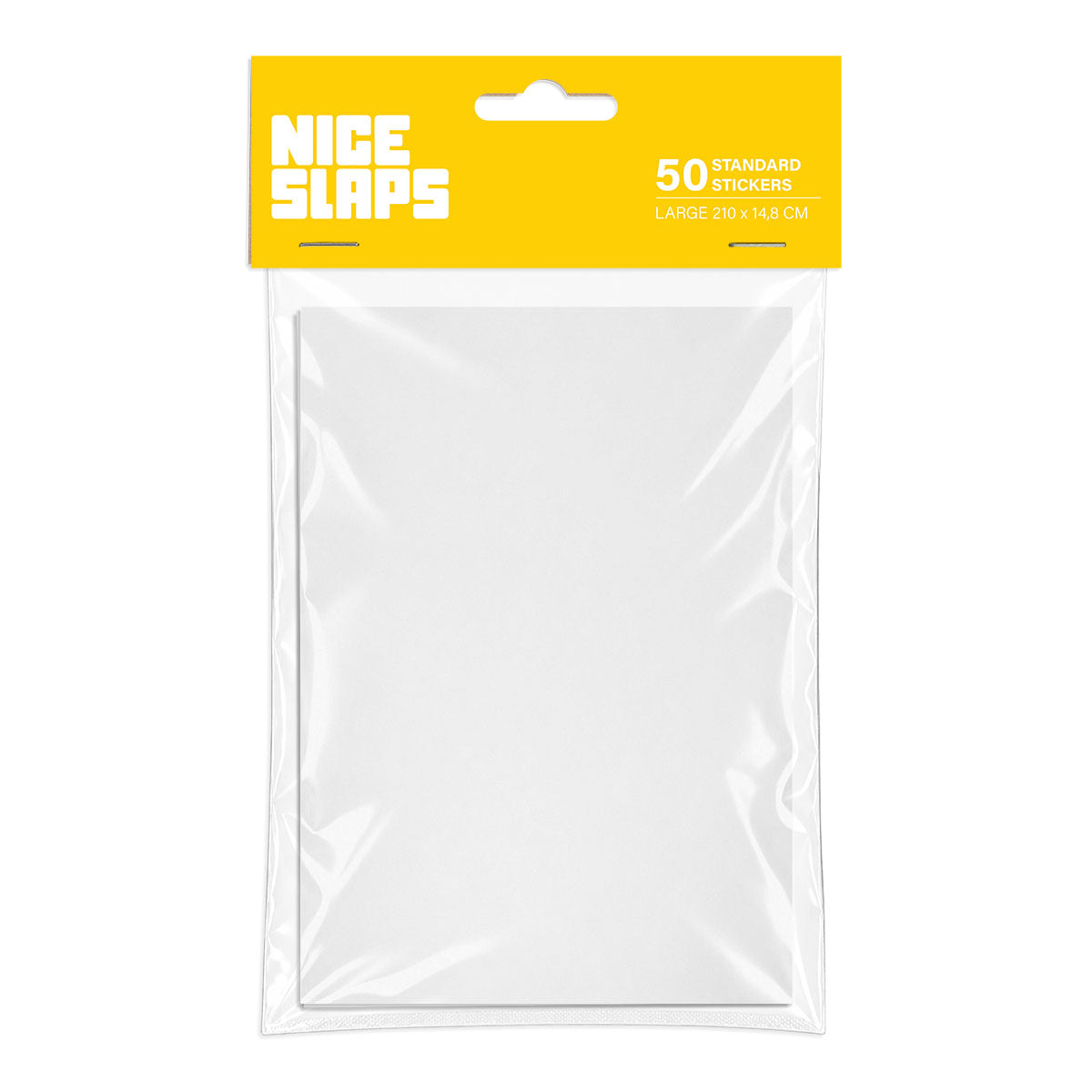 NICE SLAPS Standard Sticker Blanks White, Large 50pcs - image 1