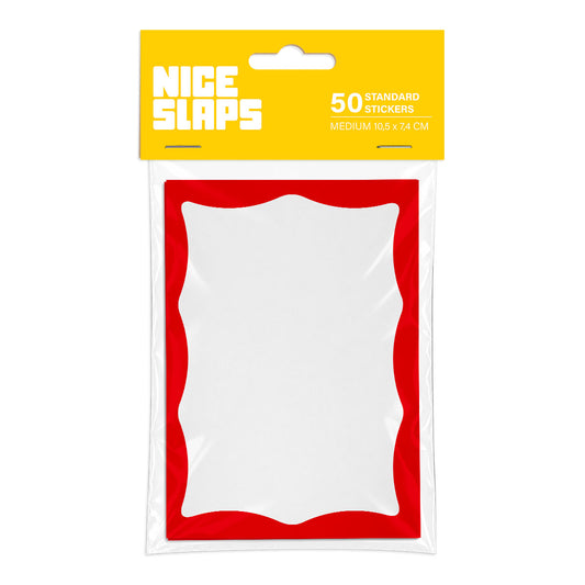 NICE SLAPS Standard Sticker Frame Red, Medium 50pcs
