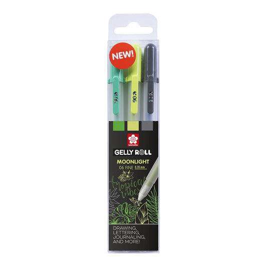 Sakura Gelly Roll 06 Moonlight 0.3 mm 3 set Botanic Colors