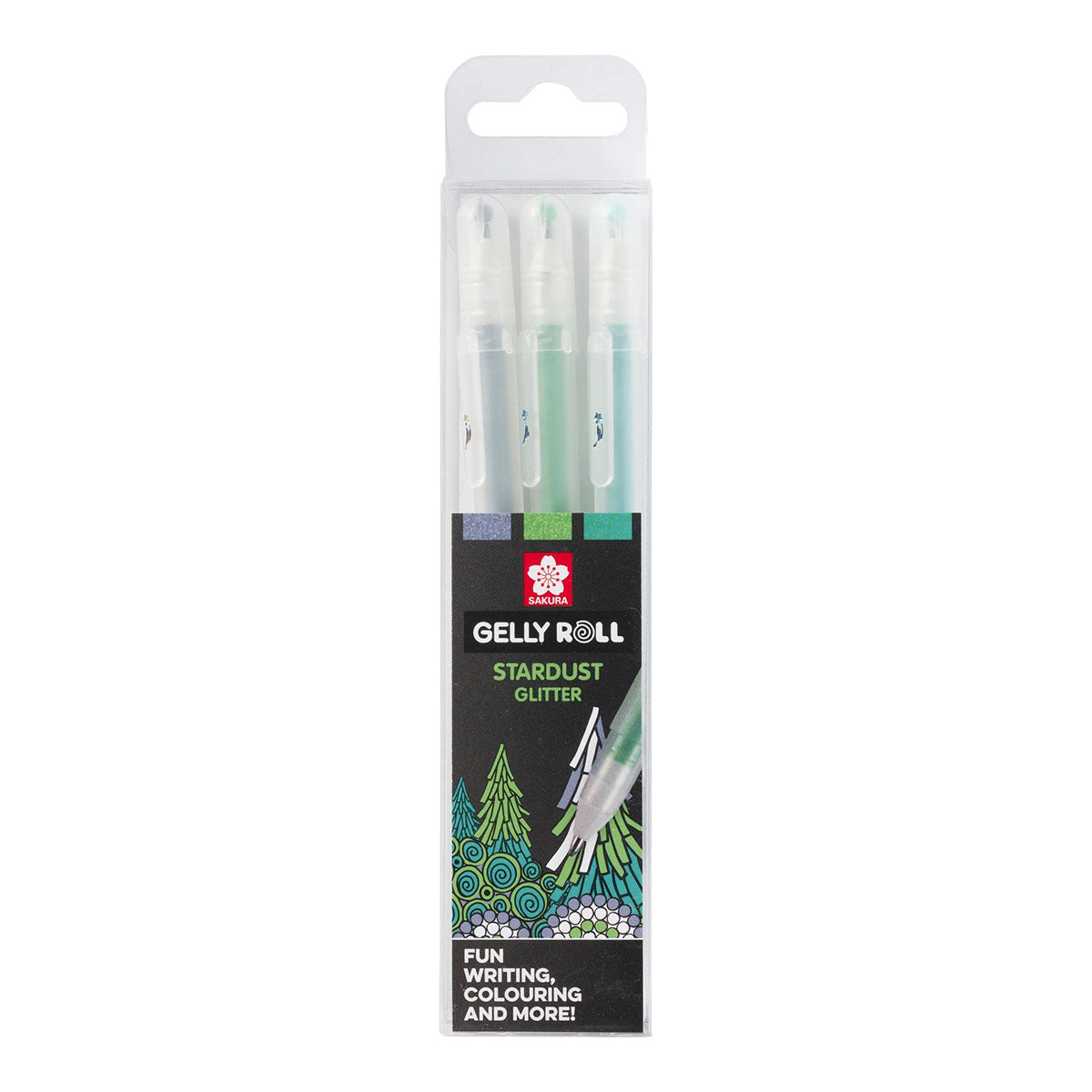 Sakura Gelly Roll 10 Stardust 0.5 mm 3 set Forest Colors