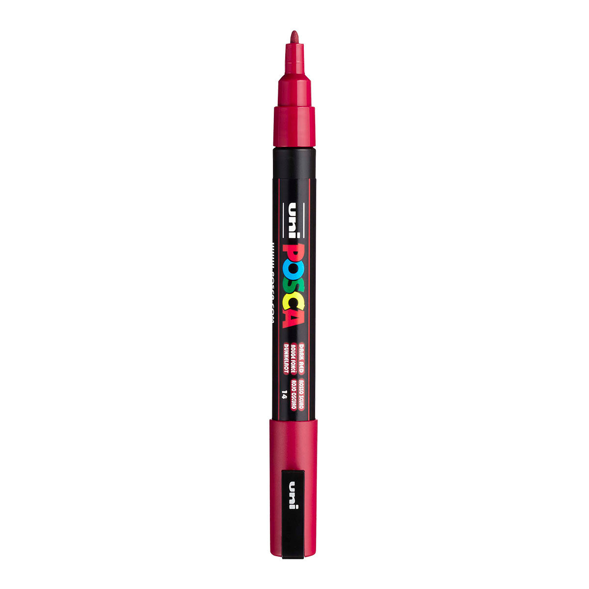 Uni Posca PC-3M Fine 1.3 mm paint marker in Dark Red