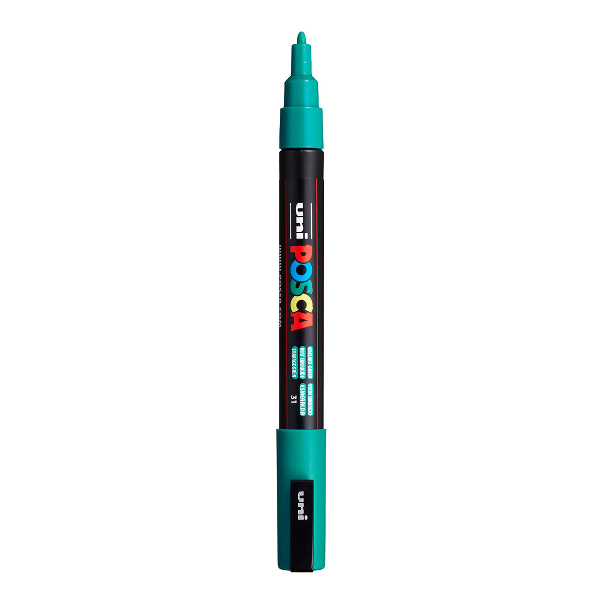 Uni Posca PC-3M Fine 1.3 mm paint marker in Emerald Green