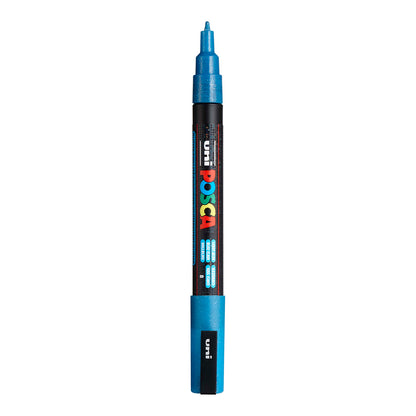 Uni Posca PC-3M Fine 1.3 mm paint marker in Glitter Light Blue