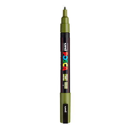 Uni Posca PC-3M Fine 1.3 mm paint marker in Khaki Green