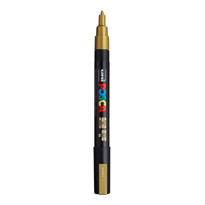 Uni Posca PC-3M Fine 1.3 mm paint marker in Metallic Gold