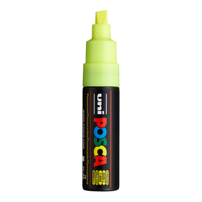 Uni Posca PC-8K Broad 8 mm paint marker in Fluorescent Yellow