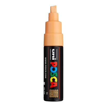 Uni Posca PC-8K Broad 8 mm paint marker in Light Orange