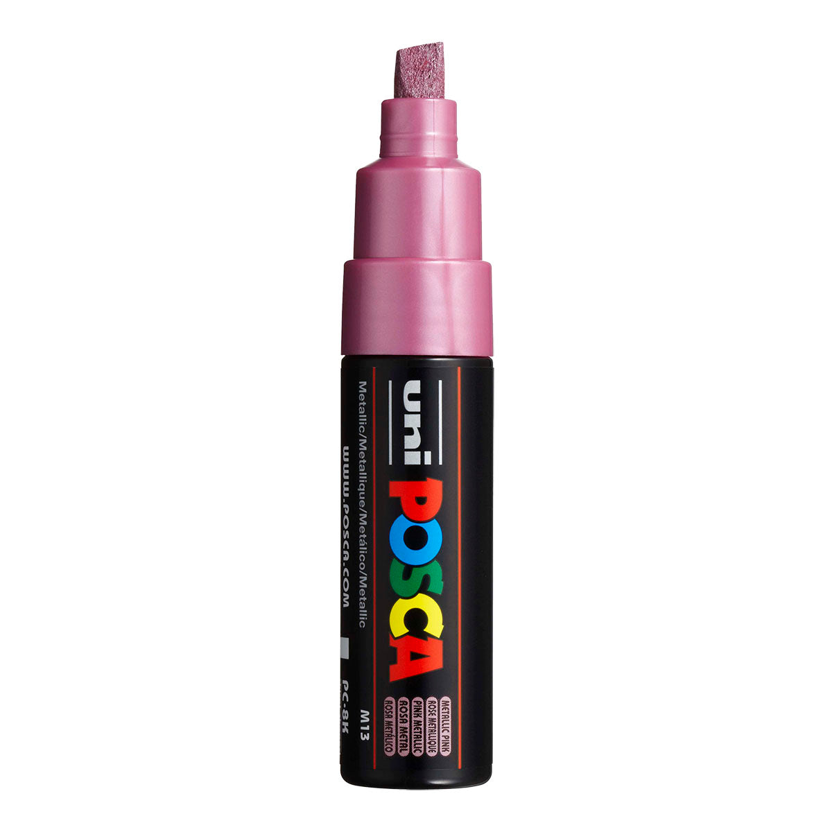 Uni Posca PC-8K Broad 8 mm paint marker in Metallic Pink