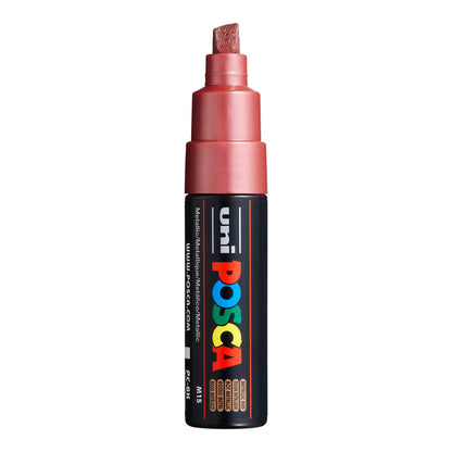Uni Posca PC-8K Broad 8 mm paint marker in Metallic Red