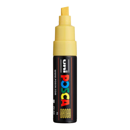 Uni Posca PC-8K Broad 8 mm paint marker in Straw Yellow